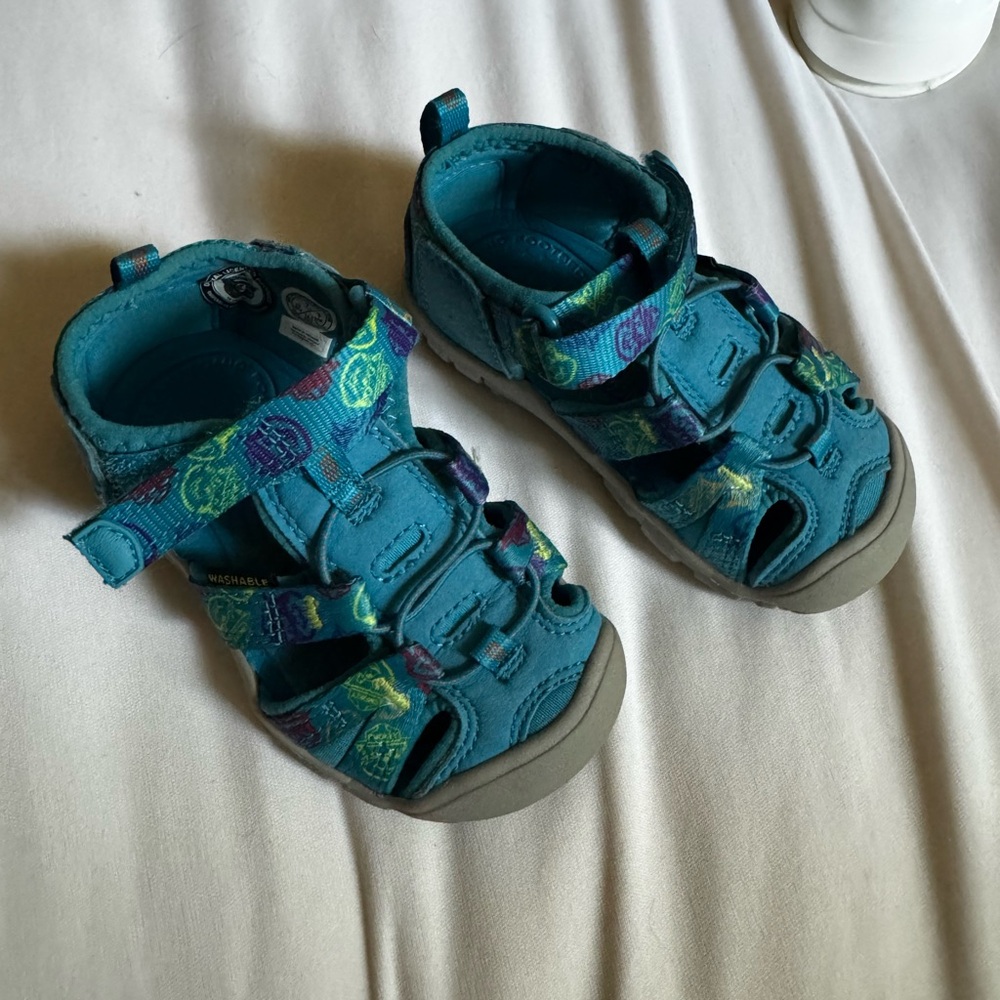 Keen Kids Blue Sandals with Patterned Straps